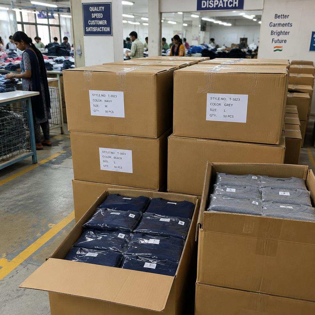 Orders packed and dispatched